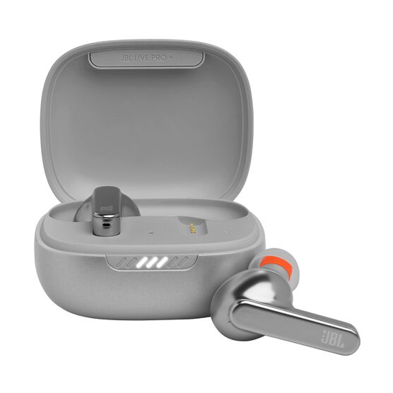 JBL Live Pro+ TWS - Chrome - True wireless Noise Cancelling earbuds - Hero JBL Live Pro+ TWS - Chrome - True wireless Noise Cancelling earbuds - Hero